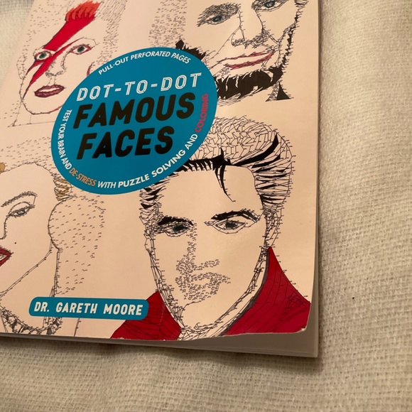 DOT-TO-DOT Famous Faces Puzzle Activity Book - READ - Picture 2 of 13